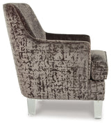 Gloriann Charcoal Accent Chair by Ashley at Eve Furniture