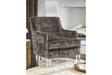 Gloriann Charcoal Accent Chair by Ashley at Eve Furniture