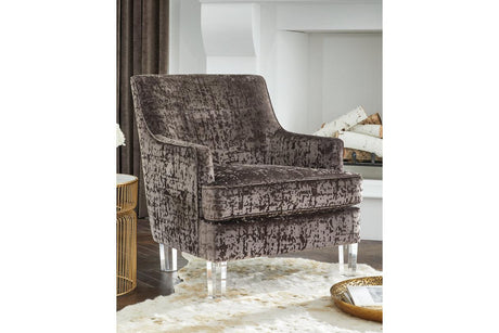 Gloriann Charcoal Accent Chair by Ashley at Eve Furniture