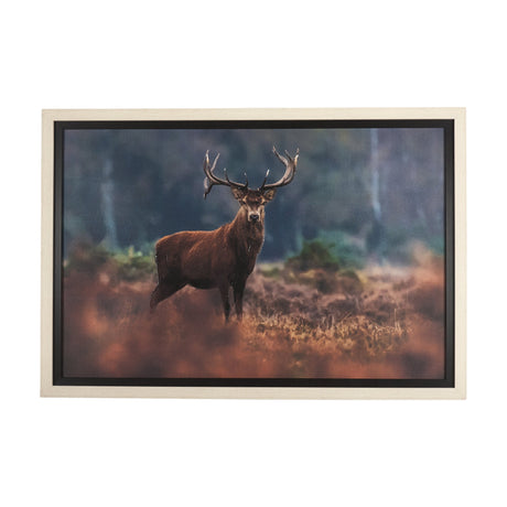 Glorious Stag by Mercana Studio a Hand Embellished Textured Framed Photo Art Print Matted under Glas by Mercana at Eve Furniture