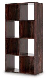 Glosmount Cherry/Light Brown Eight Cube Organizer by Ashley at Eve Furniture