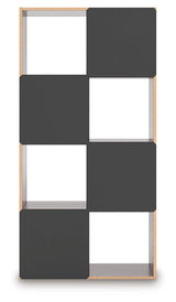 Glosmount Cherry/Light Brown Eight Cube Organizer by Ashley at Eve Furniture