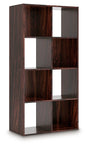 Glosmount Cherry/Light Brown Eight Cube Organizer by Ashley at Eve Furniture