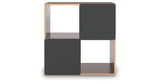 Glosmount Cherry/Light Brown Four Cube Organizer by Ashley at Eve Furniture