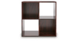 Glosmount Cherry/Light Brown Four Cube Organizer by Ashley at Eve Furniture