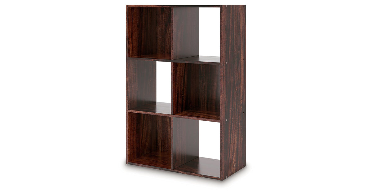 Glosmount Cherry/Light Brown Six Cube Organizer by Ashley at Eve Furniture