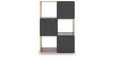 Glosmount Cherry/Light Brown Six Cube Organizer by Ashley at Eve Furniture