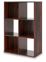 Glosmount Cherry/Light Brown Six Cube Organizer by Ashley at Eve Furniture