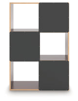 Glosmount Cherry/Light Brown Six Cube Organizer by Ashley at Eve Furniture