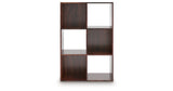 Glosmount Cherry/Light Brown Six Cube Organizer by Ashley at Eve Furniture