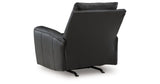 Glossmore Black Recliner by Ashley at Eve Furniture