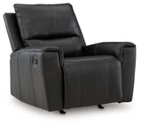 Glossmore Black Recliner by Ashley at Eve Furniture