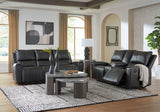 Glossmore Black Reclining Sofa and Loveseat by Ashley at Eve Furniture