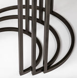 Glover (Set of 3) Brown Wood Round Top W/Metal Nesting Accent Tables by Mercana at Eve Furniture