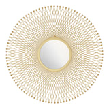 Glow Gold Round Mirror by Zuomod at Eve Furniture