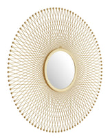 Glow Gold Round Mirror by Zuomod at Eve Furniture