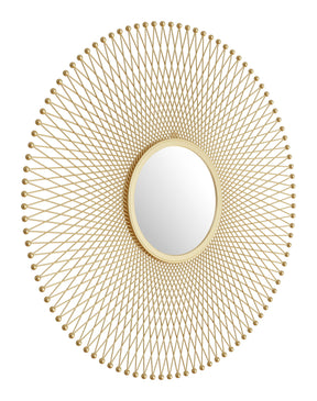 Glow Gold Round Mirror by Zuomod at Eve Furniture