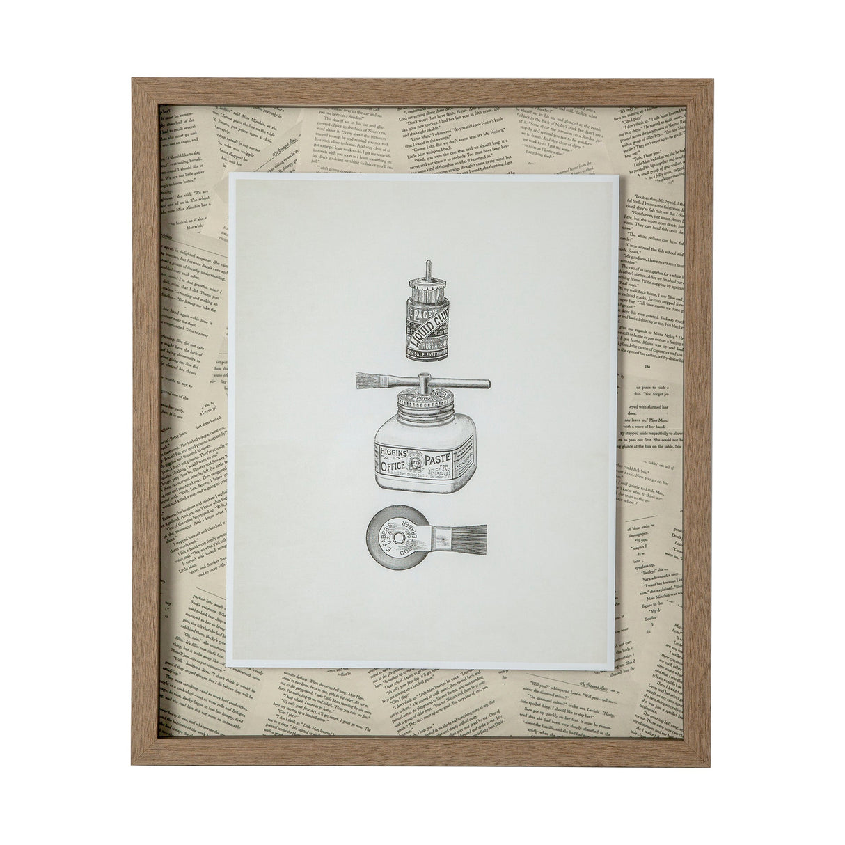 Glued by Sam Appleman a Framed Art Print Matted under Glass by Mercana at Eve Furniture
