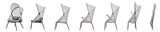 Alverta Light Gray Foldable Chair, Set of 2