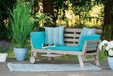 Maui Gray/Turquoise Convertible Sofa Daybed