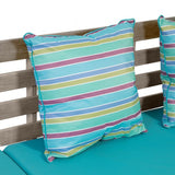 Maui Gray/Turquoise Convertible Sofa Daybed