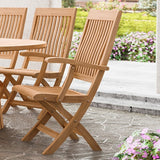 Nusa Natural Folding Arm Chair