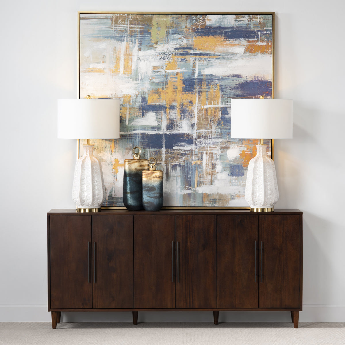 Go Green Blue/Green Canvas by Crestview at Eve Furniture