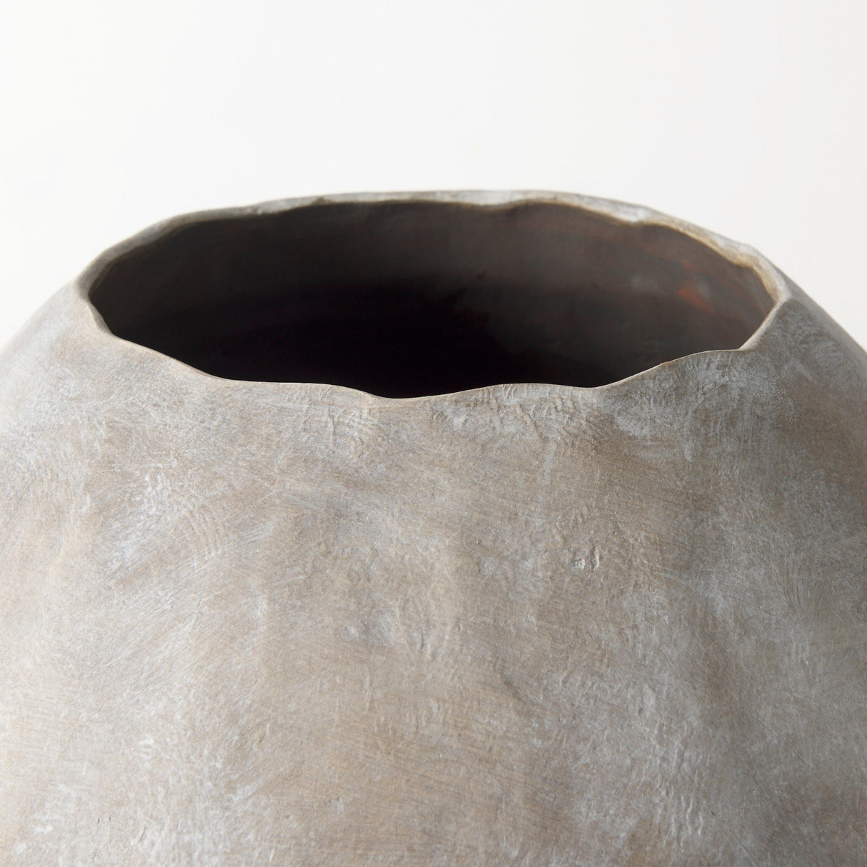 Gobi Large Tan Ceramic Oval Vase by Mercana at Eve Furniture