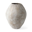 Gobi Large Tan Ceramic Oval Vase by Mercana at Eve Furniture