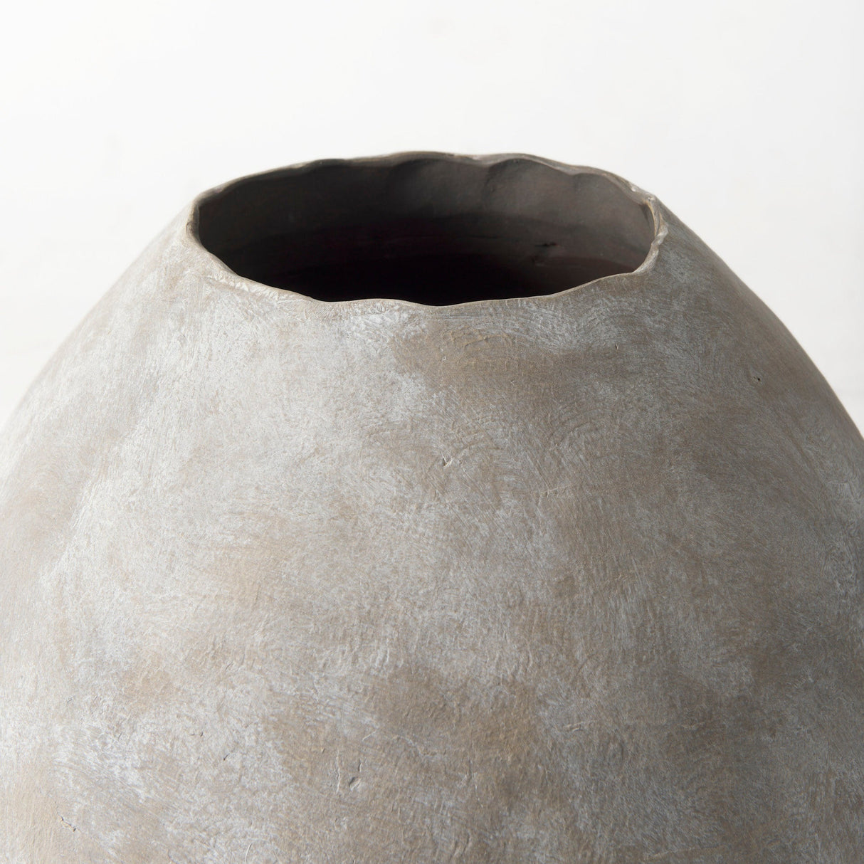 Gobi Small Tan Ceramic Oval Vase by Mercana at Eve Furniture
