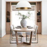 Gobi Small Tan Ceramic Oval Vase by Mercana at Eve Furniture