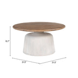 Goblet Brown & White Coffee Table by Zuomod at Eve Furniture