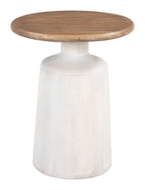 Goblet Brown & White Side Table by Zuomod at Eve Furniture