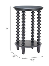 Gocce Black Side Table by Zuomod at Eve Furniture
