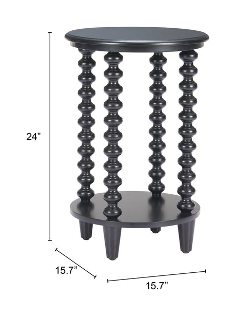Gocce Black Side Table by Zuomod at Eve Furniture