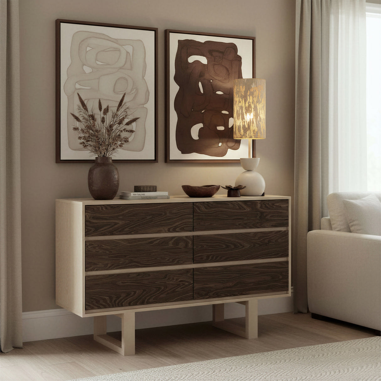 Gochi White Table Lamp by Zuomod at Eve Furniture