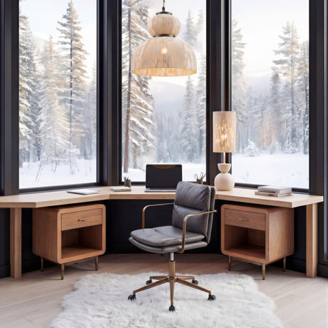 Gochi White Table Lamp by Zuomod at Eve Furniture