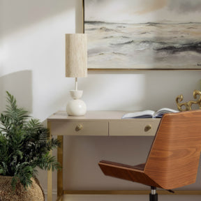 Gochi White Table Lamp by Zuomod at Eve Furniture