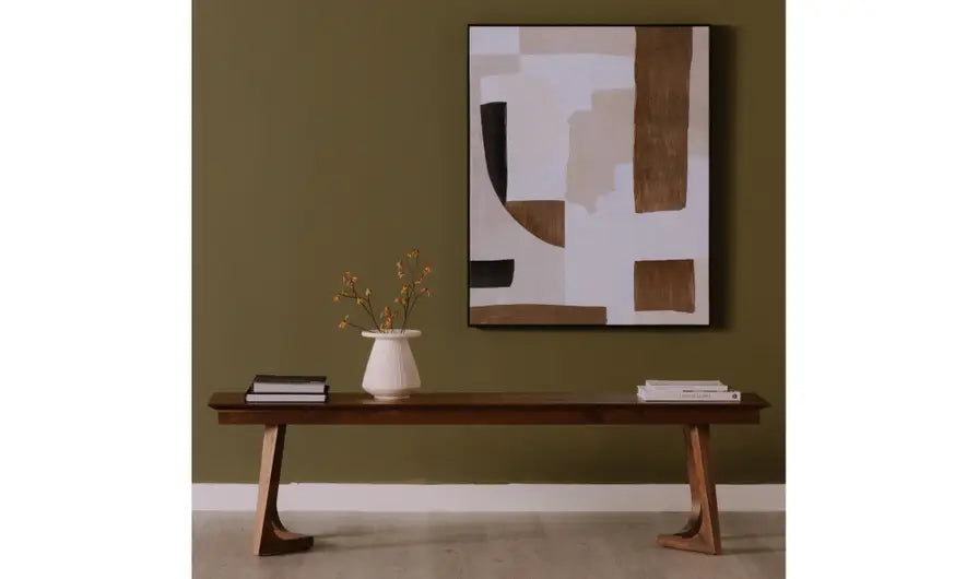 Godenza Bench Brown by Moe's Home at Eve Furniture
