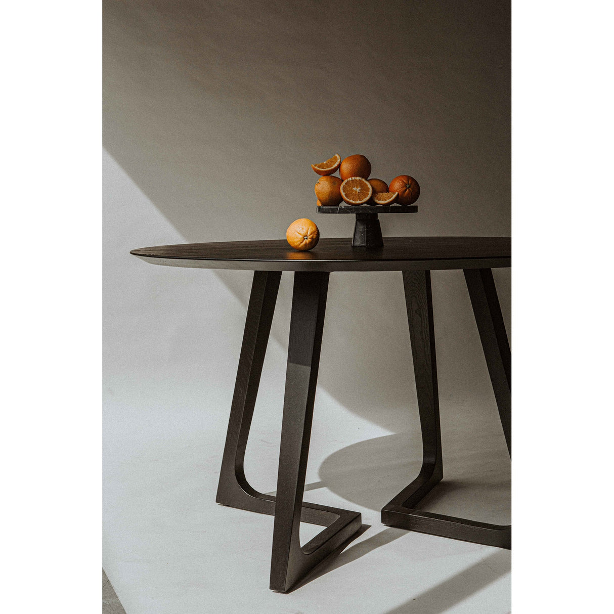 Godenza Black Round Dining Table by Moe's Home at Eve Furniture