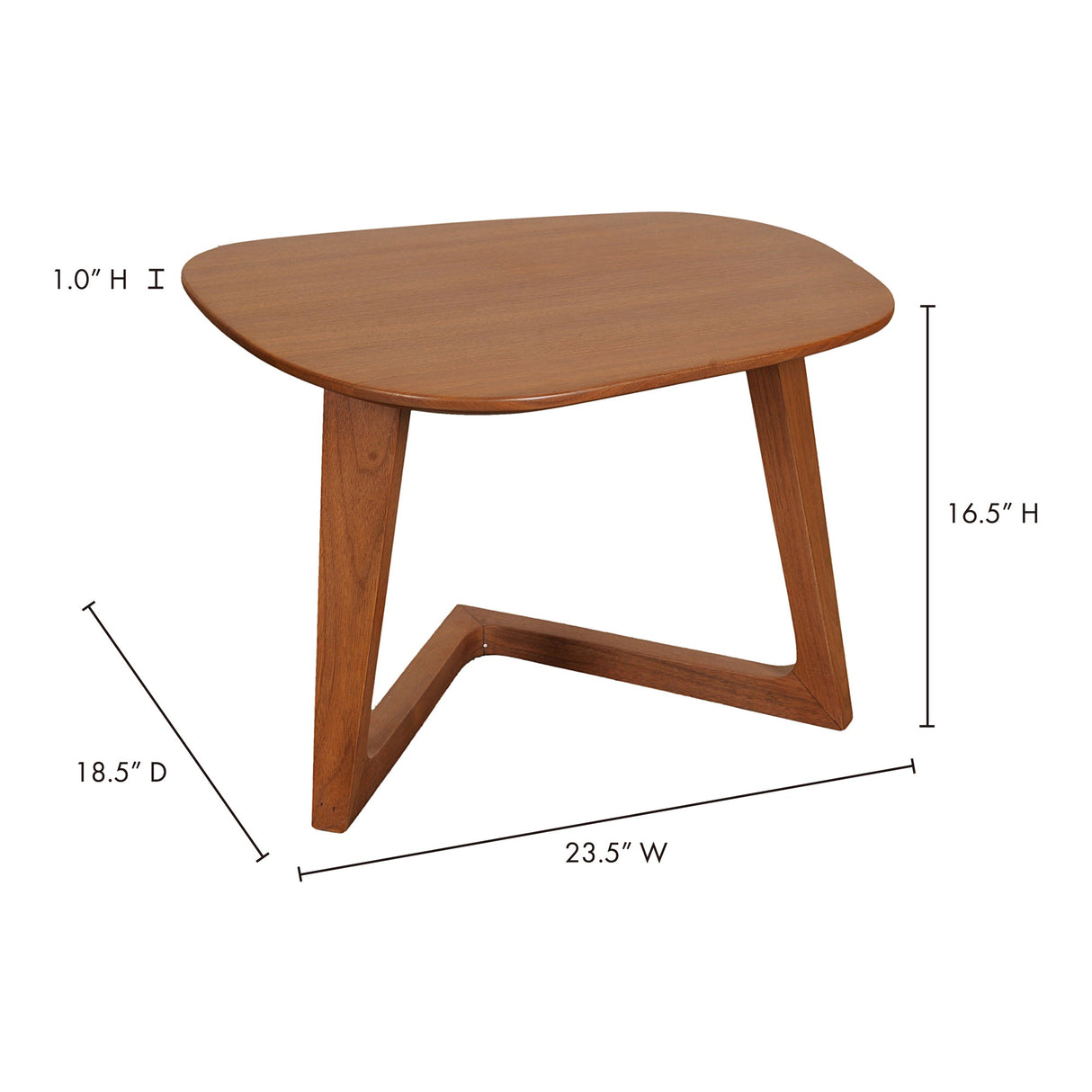 Godenza Brown End Table by Moe's Home at Eve Furniture