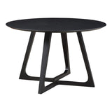 Godenza Dining Table Round - Black Ash by Moe's Home at Eve Furniture
