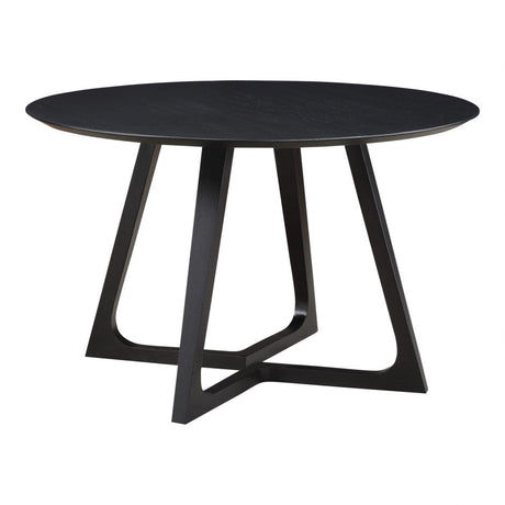 Godenza Dining Table Round - Black Ash by Moe's Home at Eve Furniture
