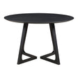 Godenza Dining Table Round - Black Ash by Moe's Home at Eve Furniture