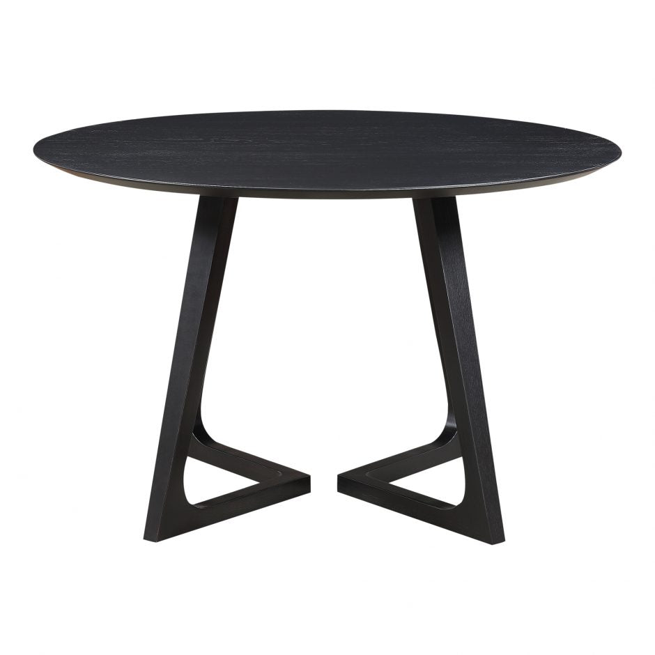 Godenza Dining Table Round - Black Ash by Moe's Home at Eve Furniture