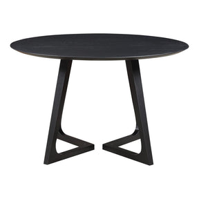Godenza Dining Table Round - Black Ash by Moe's Home at Eve Furniture