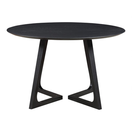 Godenza Dining Table Round - Black Ash by Moe's Home at Eve Furniture