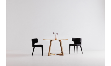 Godenza Round Dining Table Oak by Moe's Home at Eve Furniture