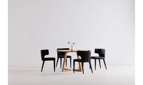 Godenza Round Dining Table Oak by Moe's Home at Eve Furniture