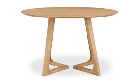 Godenza Round Dining Table Oak by Moe's Home at Eve Furniture